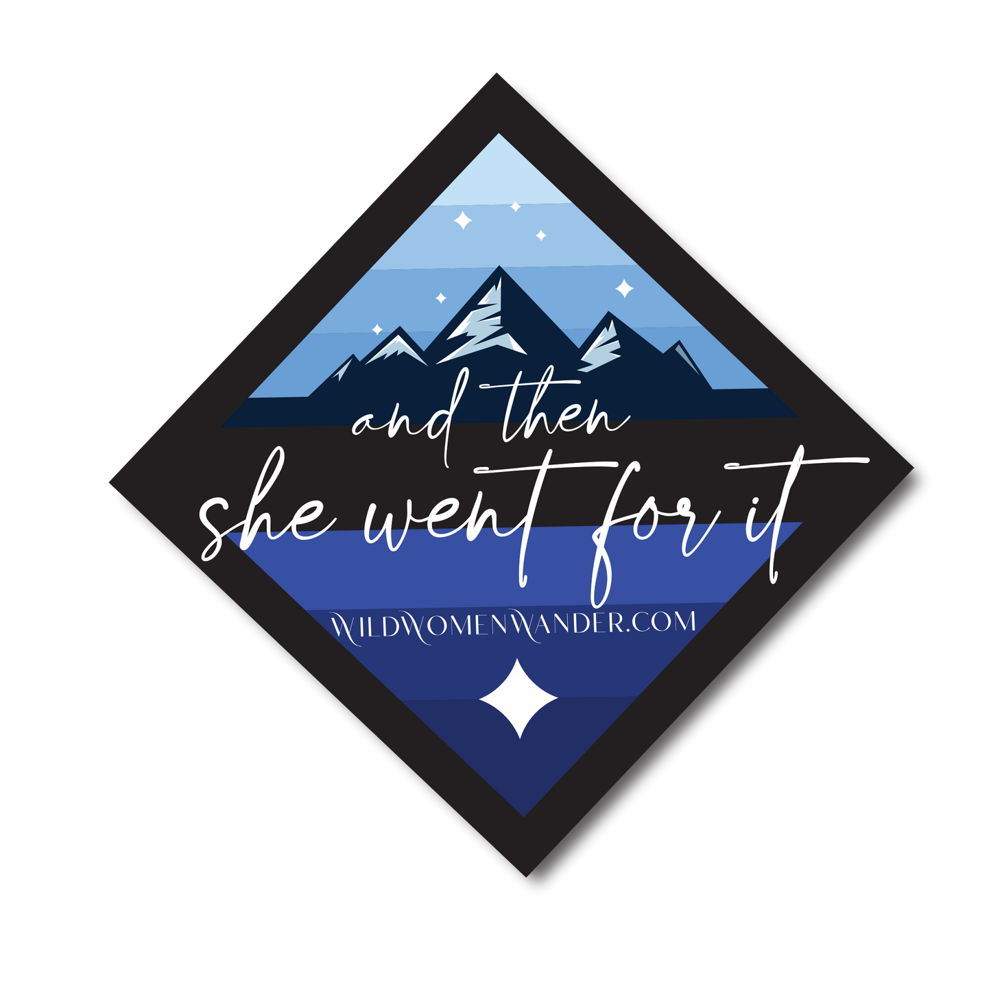 Sticker - She Went for It Badge