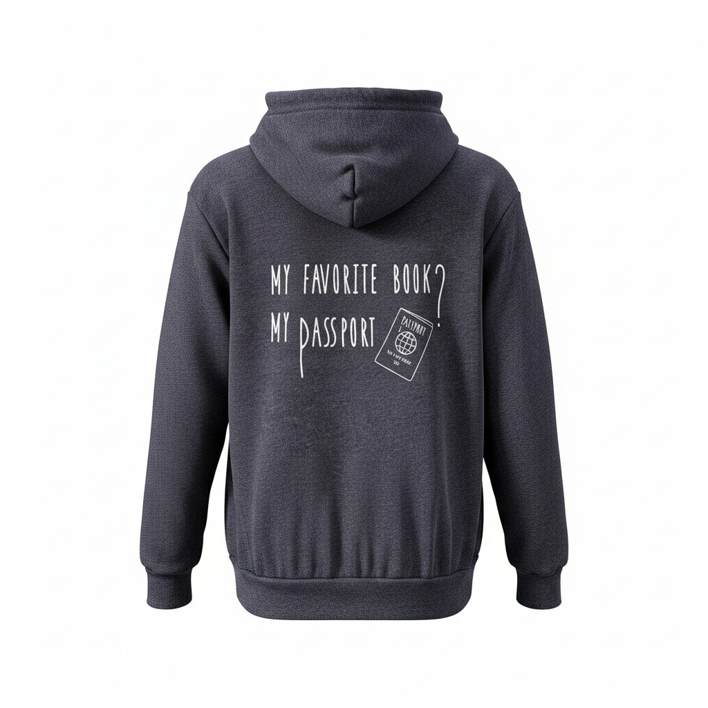 My Favorite Book Is My Passport Hoodie