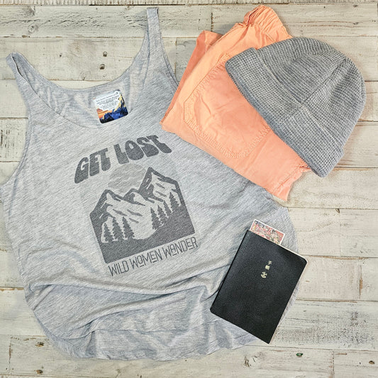 Flowy Side Slit Tank - Get Lost