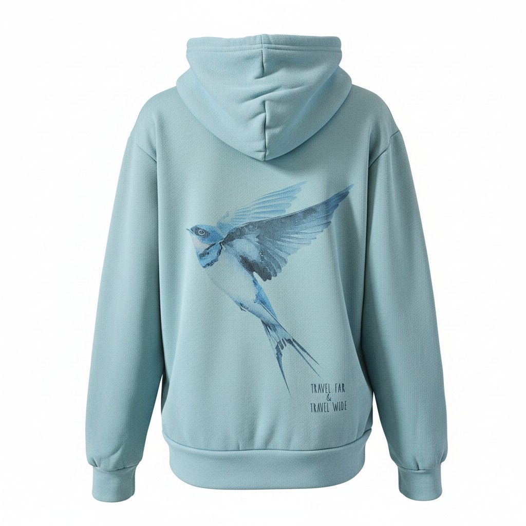 Winter Blues - Swallow Hoodie
