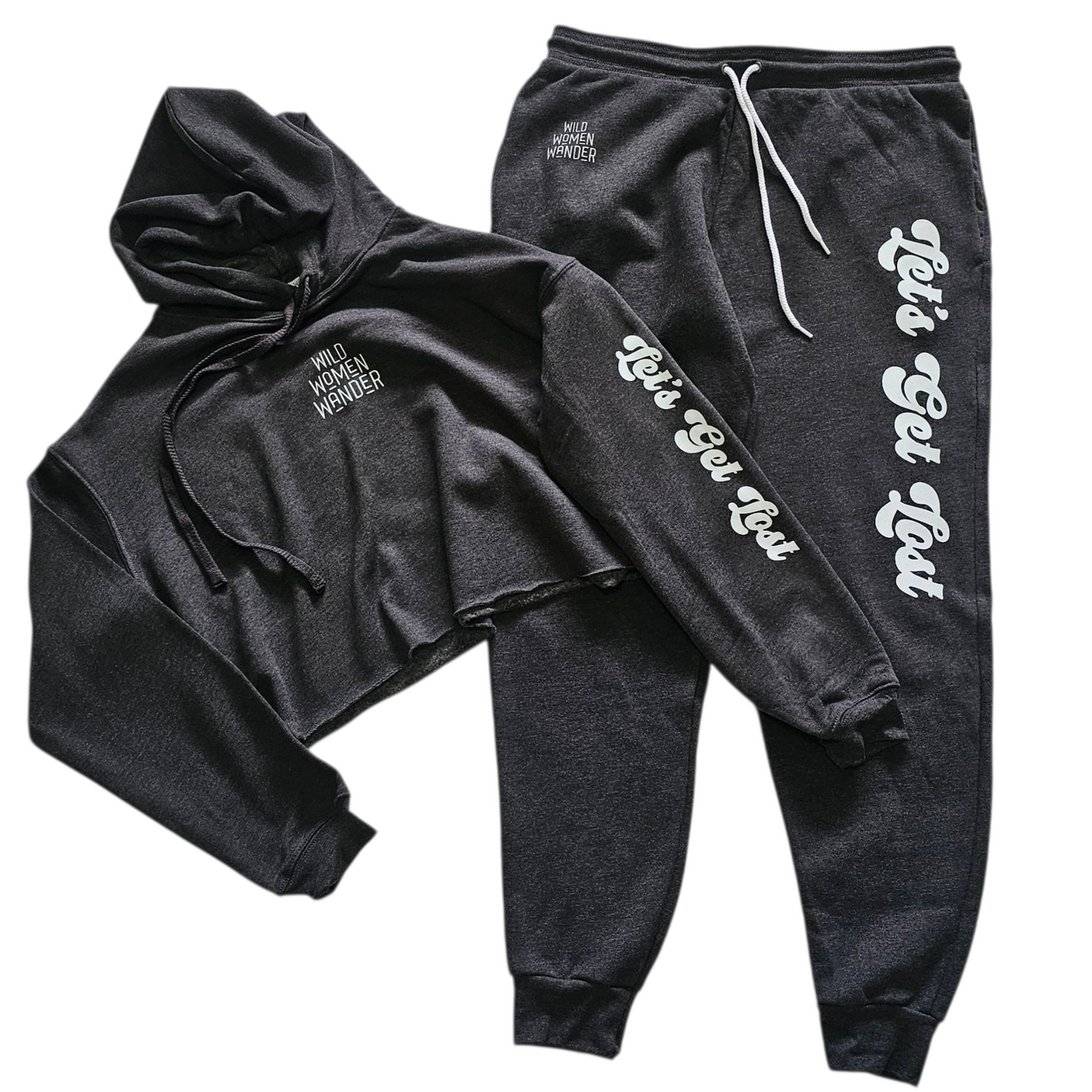 Let's Get Lost Cropped Hoodie