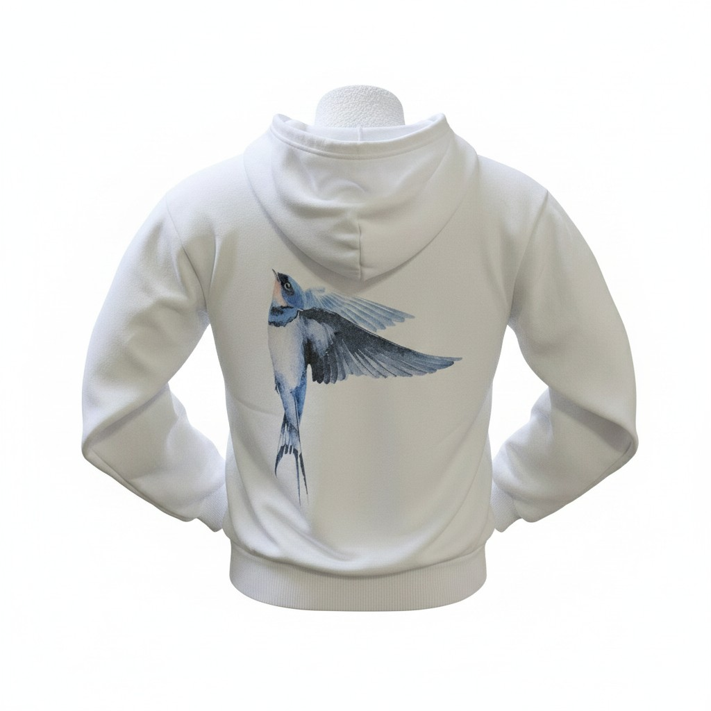 Winter Blues - Swallow Hoodie